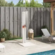 Udendørs bruser Hvid 75 x 76 x 217 cm Massivt fyrretræ fra Boligcenter