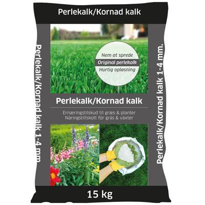 Perlekalk 15 kg sæk til græsplæne
