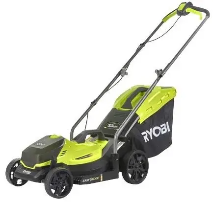 Plæneklipper batteri - Ryobi RLM18X33B40, 33 cm, sort/grøn fra Boligcenter
