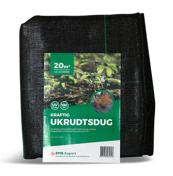Kraftig sort ukrudtsdug i rulle