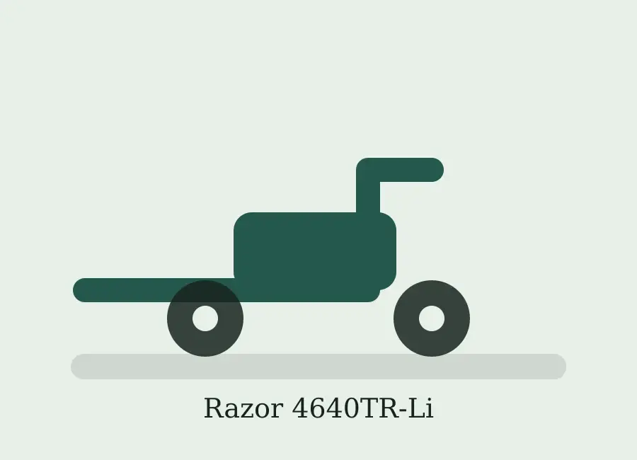 Texas Razor 4640TR-Li batteriplæneklipper til mellemstore haver